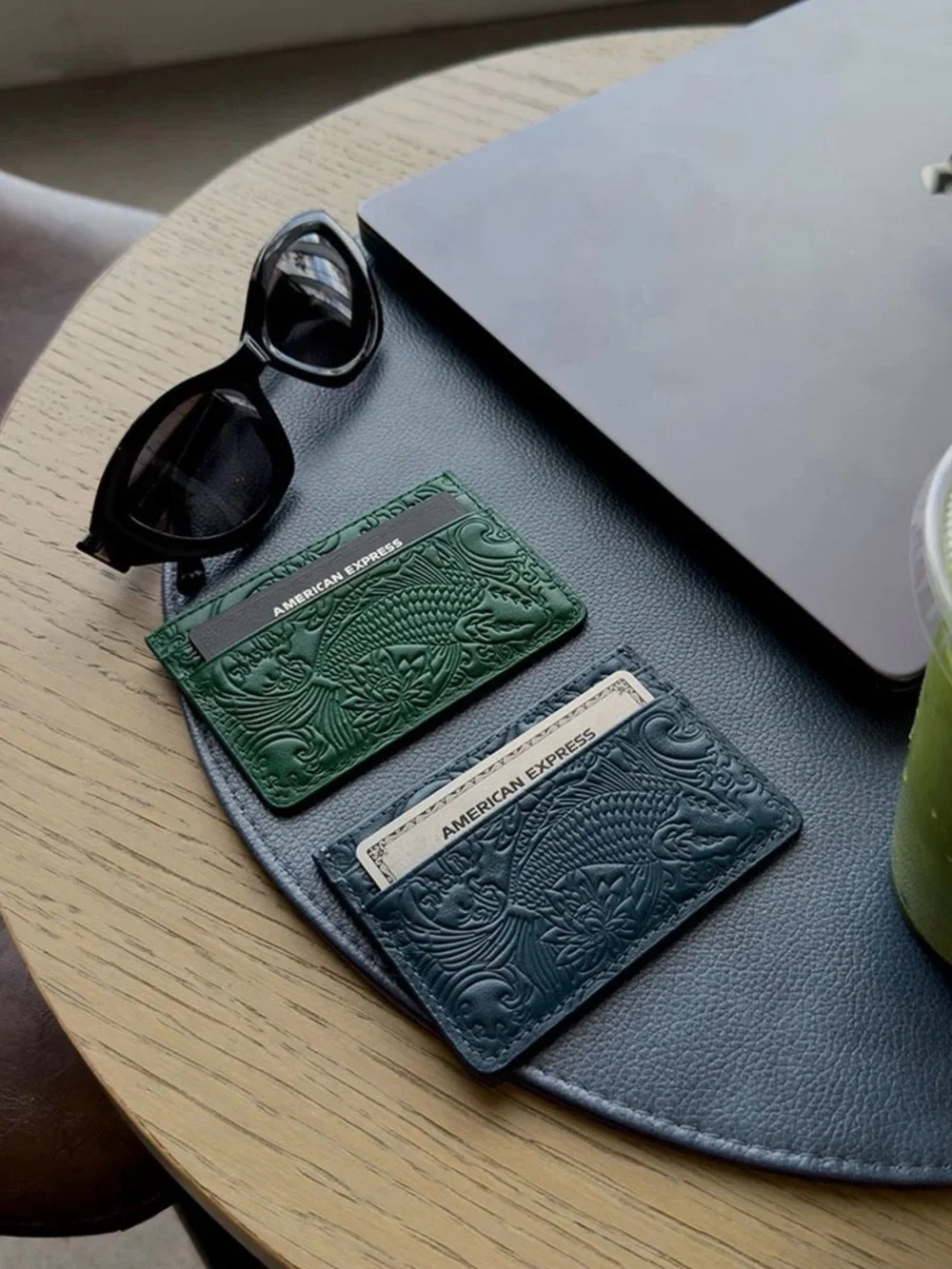 IZUKI Emerald Green Koi Card Holder - NWT